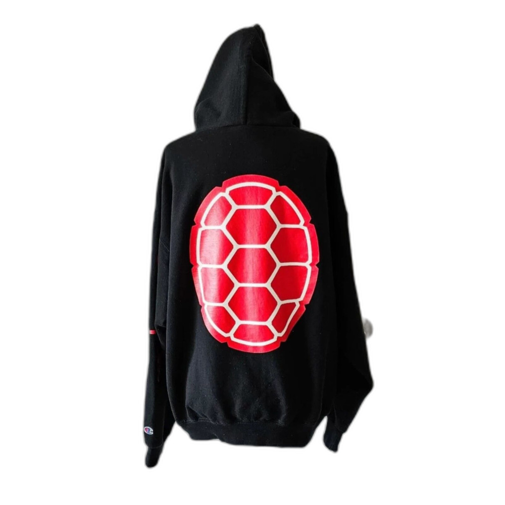 Champion Maryland Terrapins Full Zip Hoodie Men’s Large Black Powerblend NWOT - Picture 5 of 9